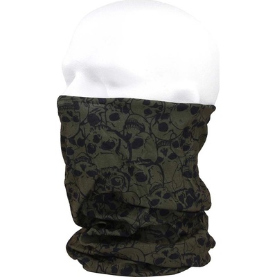 Šatka 101 Inc Tactical Wrap Coolmax Skull olivová