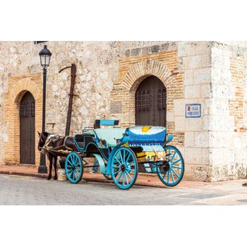 DIMEX ART s. r. o Флизелинов фототапет ретро карета 375 x 250 см