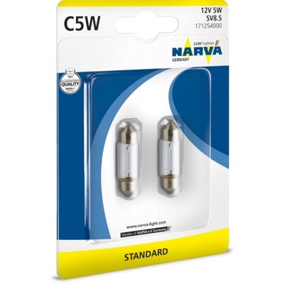 NARVA Крушка Narva C5W 12V 2 бр. Блистер (17125NVAB2)