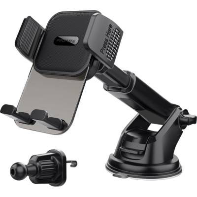 Promate Стойка за кола ProMate TRANSHOLD-EXT Transparent Smartphone Cradle Car Mount Kit, Multiple mounting options, Compatible with 4.7" to 7.2
