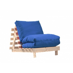 PUFRELAX Фотьойл, Fubsy Wood, Bombay Blue Denim - разтегателен шезлонг, дърво, текстил (PUF-FM-FBS-PT-BLUD) - topmarket
