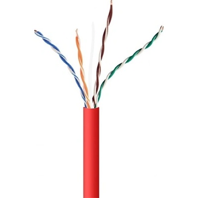 Gembird CAT5e UTP кабел за данни 305 м червен стена CCA UPC-5004E-SOL-R (UPC-5004E-SOL-R)