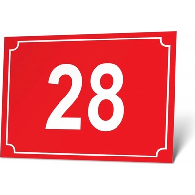 Domovní číslo - POPISNÉ POPISNÉ Domovní číslo, 20 x 14 cm, plech tl. 0,32 mm, Kód: 26530 – Zboží Mobilmania
