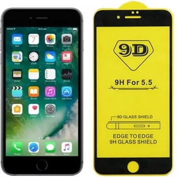 Apple Стъклен протектор за целият екран 9D за iPhone 6 / iPhone 6S, Черна рамка