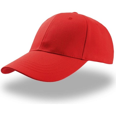 Atlantis Headwear Zoom 6 panelová baseballová COT-33000300499 Červená