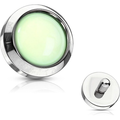 Šperky4U Microdermal ozdobná část zelená MD01026-04G