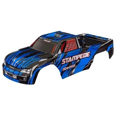 Traxxas каросерия Stampede синя (безщипкова)