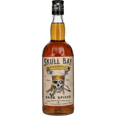 Skull Bay Dark Spiced Pineapple 37,5% 0,7 l (holá láhev)