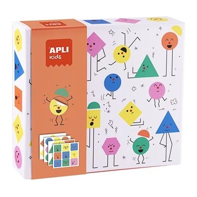 APLI Комплект геометрични стикери, APLI Kids "Geometric", емоции (19433)