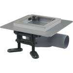 Alcadrain - Страничен подов сифон 13x13 см, нисък, комбиниран сифон SMART, без решетка APV120 (APV120)