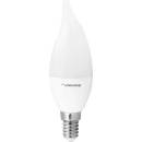 Whitenergy LED žárovka SMD2835 C37L E14 7W teplá bílá