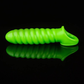 Image 1 of Ouch! Glow in the Dark Swirl Stretchy Penis Sleeve