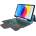Techsuit KeyTab Pro RGB Wireless Touchpad Keyboard Case - полиуретанов калъф, клавиатура, тракпад и поставка за iPad 10 (2022) (черен)