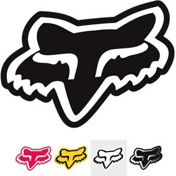 nálepka Fox FOX Head 100 mm