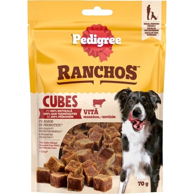 Pedigree pochúťka Ranchos Cubes hovädzie 70 g