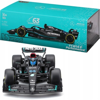 Bburago Formula F1 Mercedes-AMG Petronas W14 E Performance 2023 nr.63 George Russell 1:24