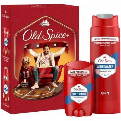 Old Spice Whitewater stick 50 ml + SG 250 ml dárková sada – Zboží Dáma