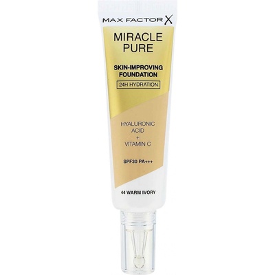 Max Factor Miracle Pure Skin dlouhotrvající make-up SPF30 44 Warm Ivory 30 ml