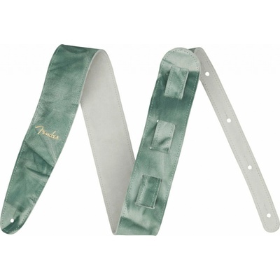 Fender Tie Dye Leather Strap Green