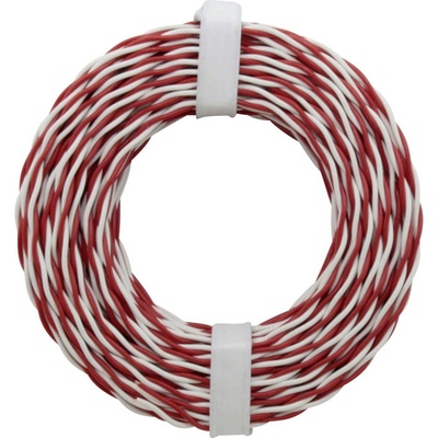 Donau Elektronik 205-10 2 x 0.2 mm² červená / bílá 10 m