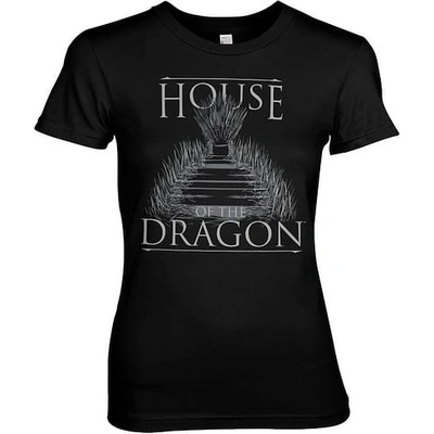 imago Dámské tričko House Of The Dragon Iron Throne černá