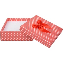 JK Box Puntíkatá krabička na soupravu šperků KK-5/A7