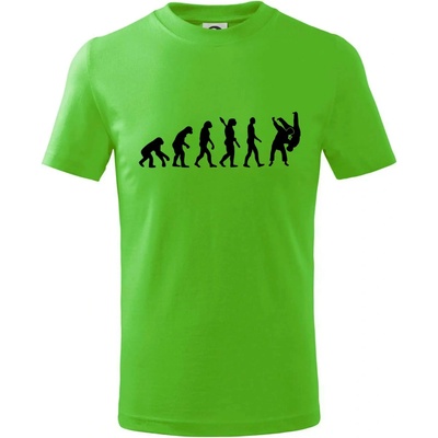 Judo Evolúcia boj tričko detské Apple Green
