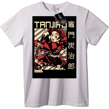 NOONEBRAND Тениска Танджиро - Kimetsu No Yaiba - XL, White