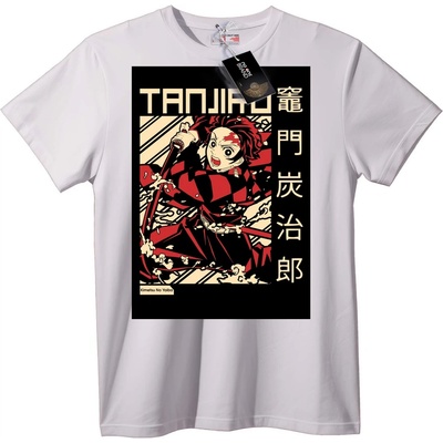 NOONEBRAND Тениска Танджиро - Kimetsu No Yaiba - XL, White