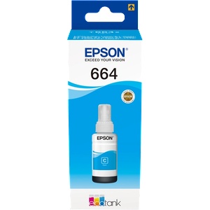 EpsonEcotankBlaek Epson T642 циан мастилена касета - 70 мл (C13T664240)