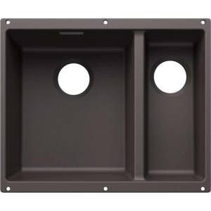BLANCO Subline 340/160 - Мивка от Silgranit, 56x46 см, мивка отляво, цвят „сива скала 527822 (527822) Мивка за вграждане