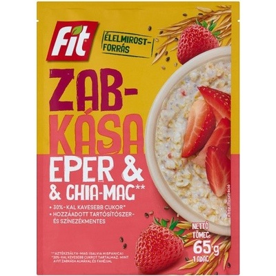 Fit Ovsená kaša jahoda a chia 65 g