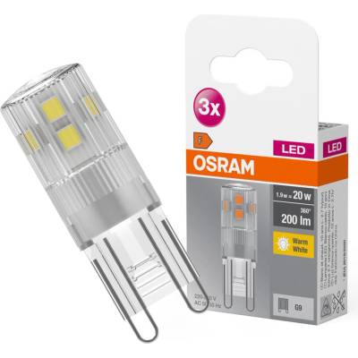 Osram 3PAK LED žiarovka G9 kapsula 1,9W = 20W 200lm 2700K teplá pätica