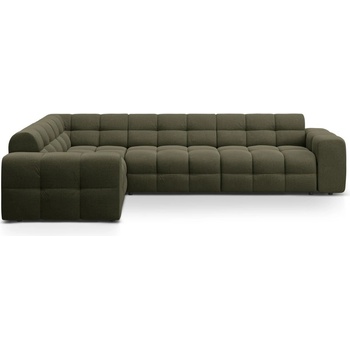 Micadoni Зелен ъглов диван (ляв ъгъл/L форма) Kendal - Micadoni (MIC_LC_L_137_F1_KENDAL4)