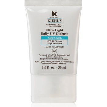 Kiehl's Dermatologist Solutions Ultra Light Daily UV Defense Aqua Gel SPF 50 PA++++ ултра лек защитен флуид SPF 50 унисекс 30ml