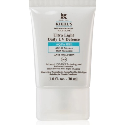 Kiehl's Dermatologist Solutions Ultra Light Daily UV Defense Aqua Gel SPF 50 PA++++ ултра лек защитен флуид SPF 50 унисекс 30ml