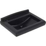 Villeroy & Boch Hommage - Умивалник 75x58 см, с преливник, 3 отвора за смесител, CeramicPlus, Pure Black 7101A1R7 (7101A1R7)