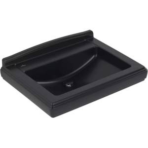 Villeroy & Boch Hommage - Умивалник 75x58 см, с преливник, 3 отвора за смесител, CeramicPlus, Pure Black 7101A1R7 (7101A1R7)