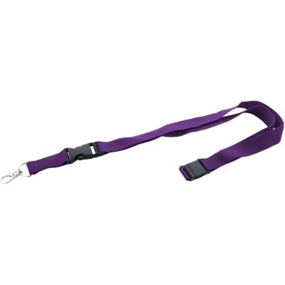 Snúrka na krk Revent Plus RPET lanyard, fialová Purple