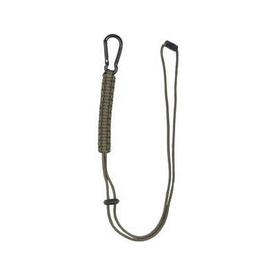 MIL-TEC® Provázek PARACORD s karabinou ZELENÝ Barva: Zelená