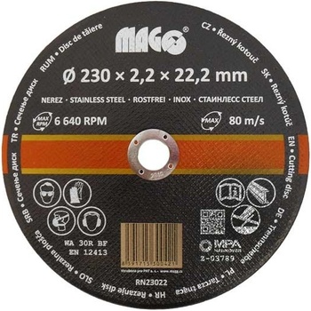 Magg Řezný kotouč 230 x 2,2 x 22,2 mm RN23022