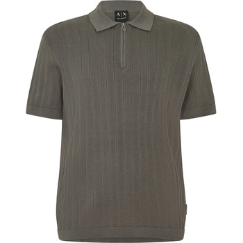 Armani Exchange Блуза с яка Armani Exchange Men's Knitted Polo Shirt - Chimera Khaki