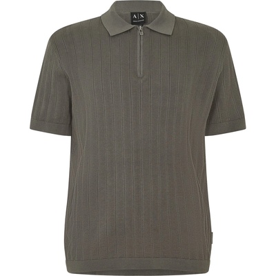 Armani Exchange Блуза с яка Armani Exchange Men's Knitted Polo Shirt - Chimera Khaki
