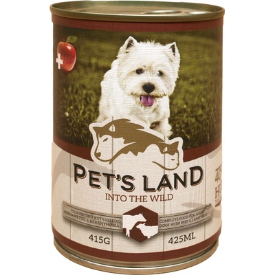 Pets Land Adult Dog hovädzí pečeň jahňa jablko 415 g