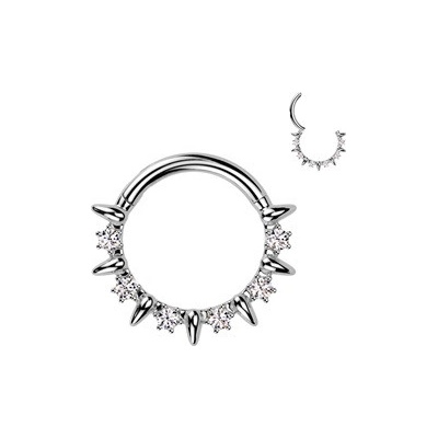 Šperky4U Ocelový piercing segment kruh SG117-1208