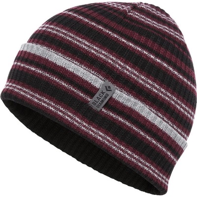 Black Diamond Cardiff beanie Bordeaux-grey Stripe
