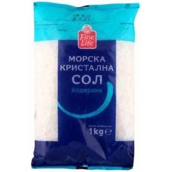 Fine Life Морска сол кристална 1кг