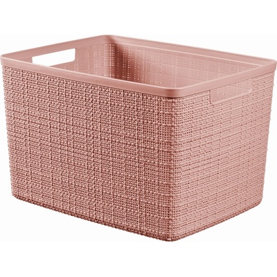 Curver Jute Košík 20L 36 x 28 x 23 cm růžový 01907-204