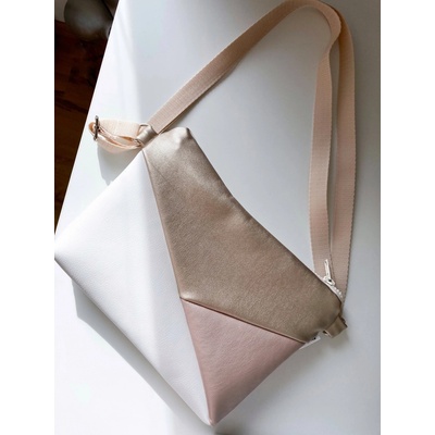 Jilcat crossbody Zlatá/Metalická růžová/bílá