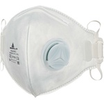 Delta Plus Респиратор delta m1100vb / ffp1 с клапан, вертикално сгъваем, 10 броя в опаковка - бял, регулируем (m1100vbc)